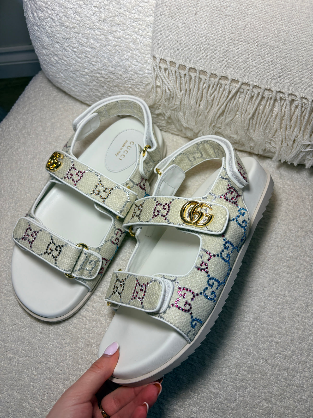 In Stock Glitter Detail Sandals