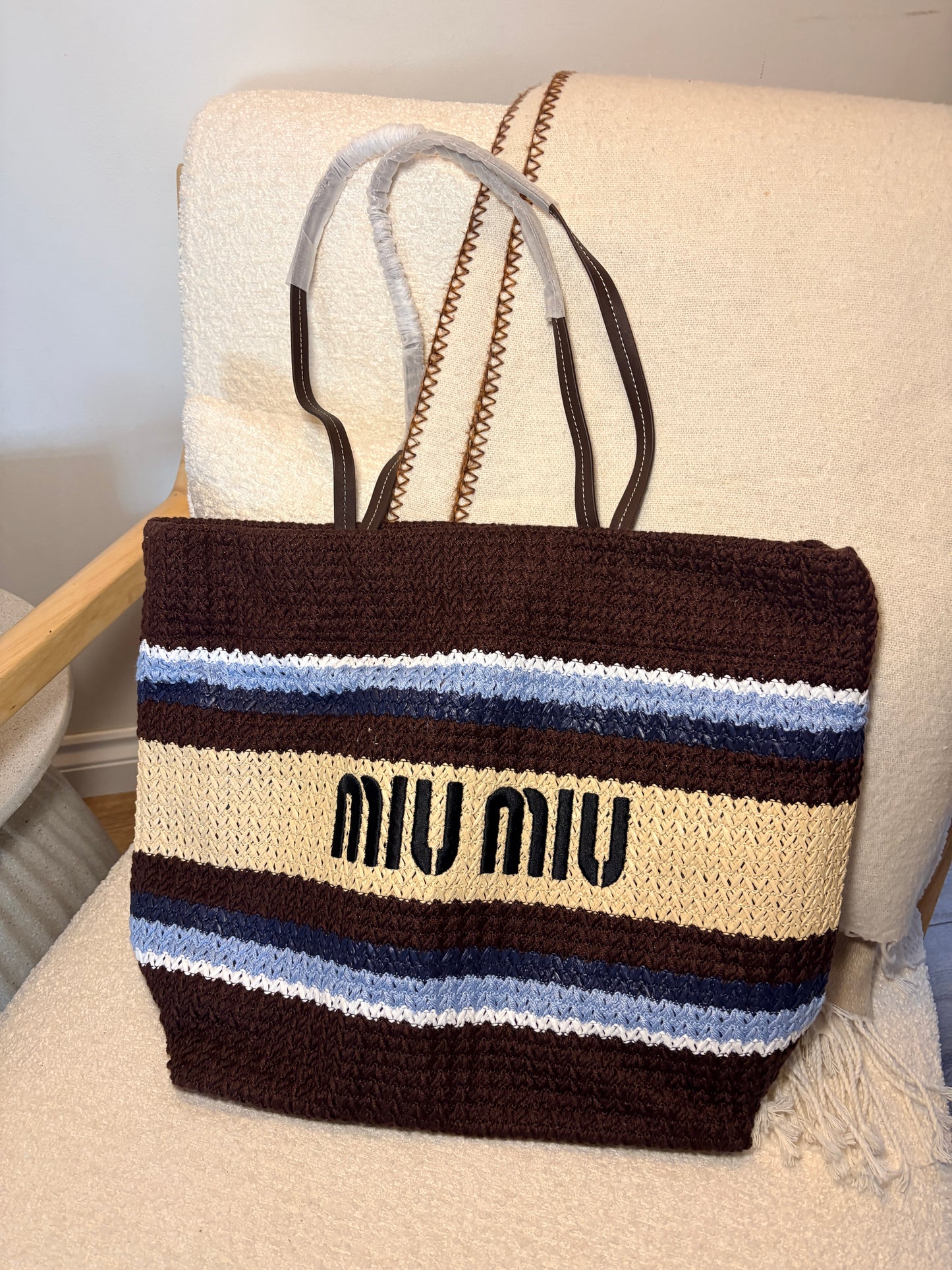 Wicker Beach Bag