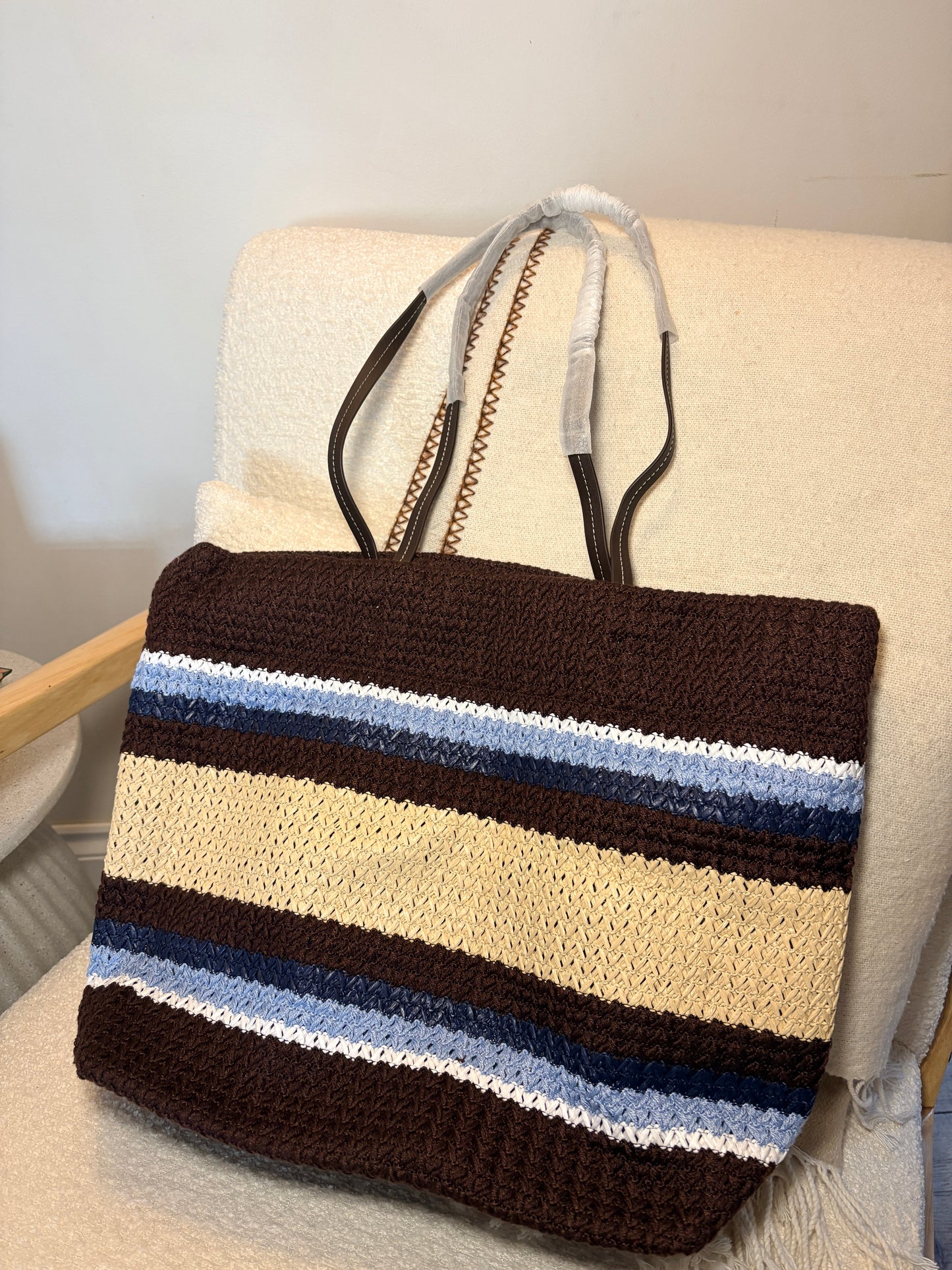 Wicker Beach Bag