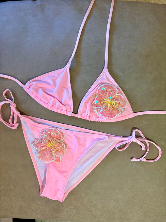 Pink Floral Bikini | Made to Order