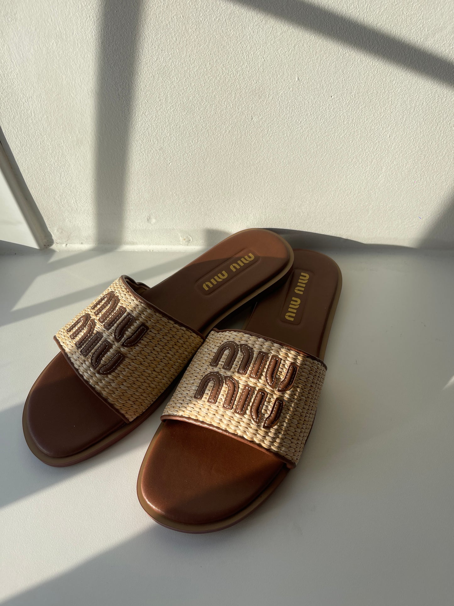 Leather detail sandals