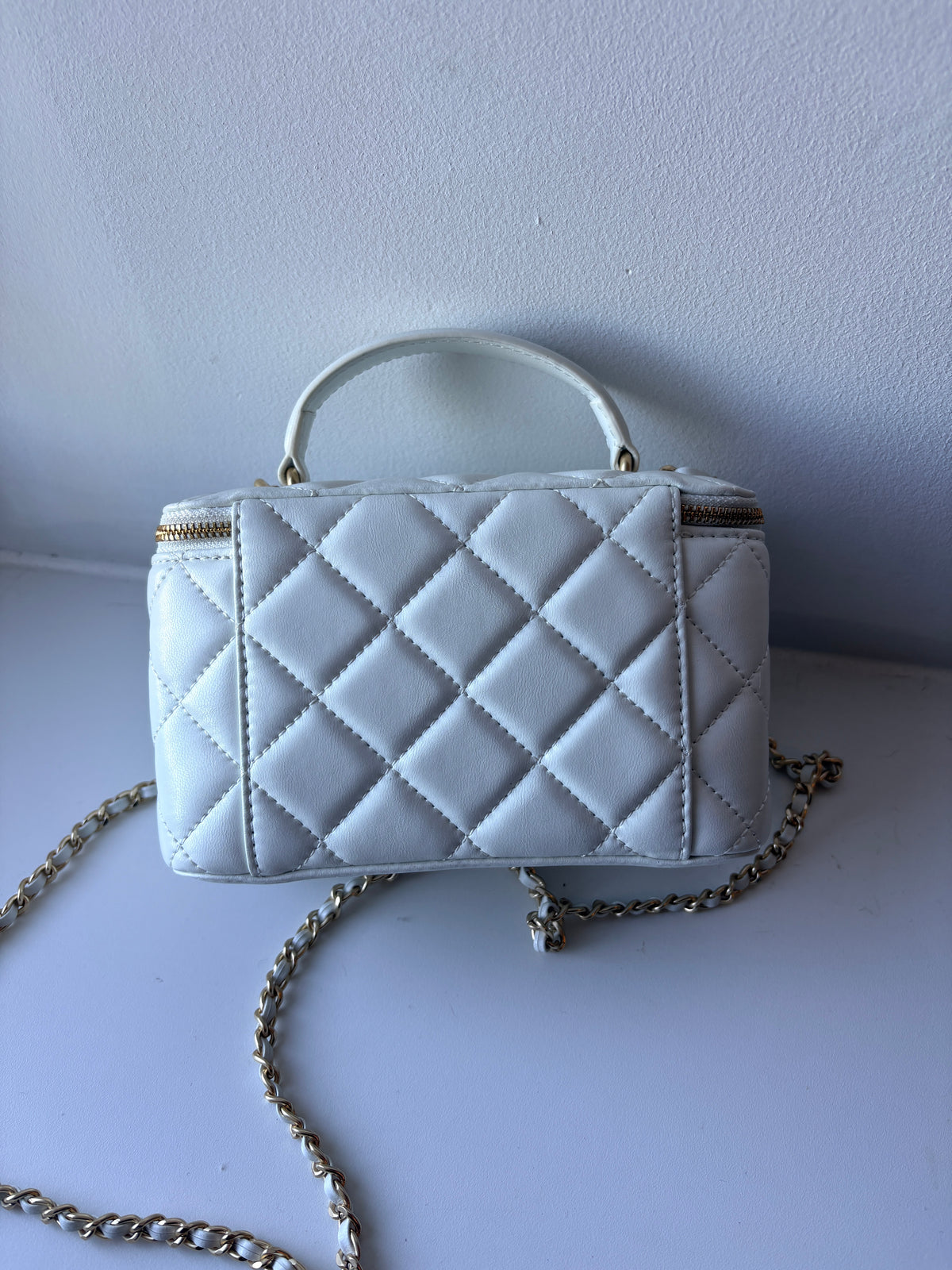 In stock Vanity Bag with handle