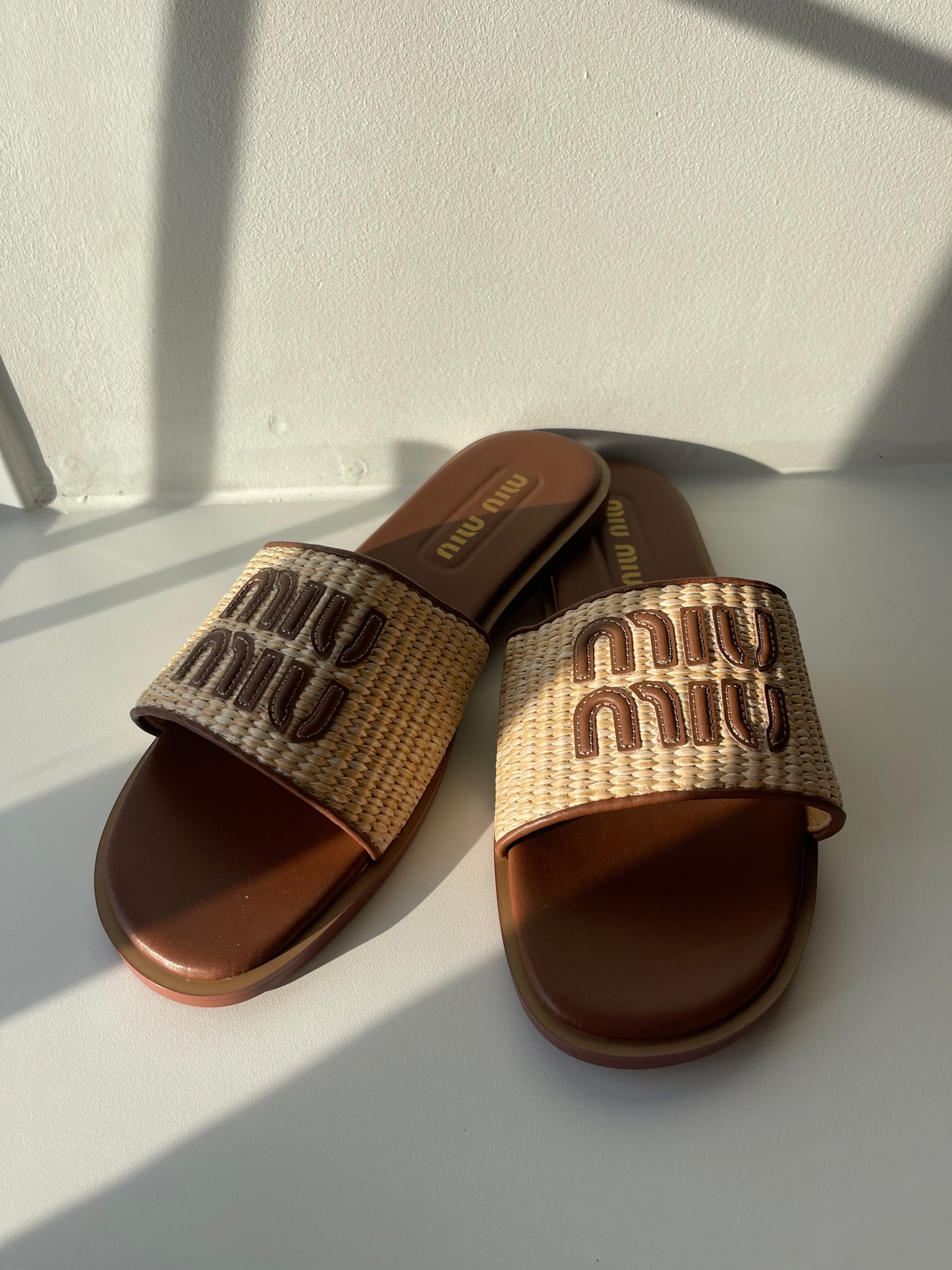 Leather detail sandals