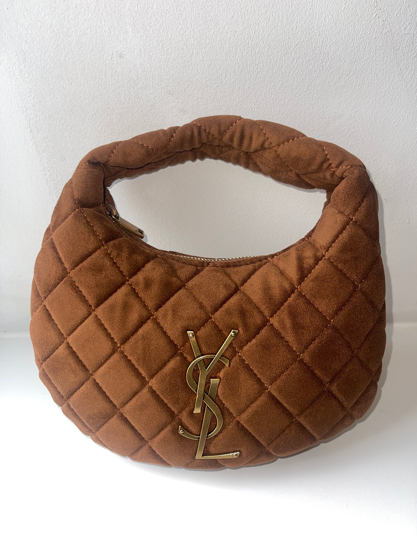 Faux Suede Handbag