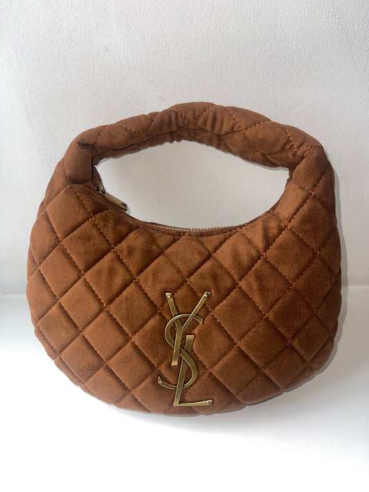 Faux Suede Handbag