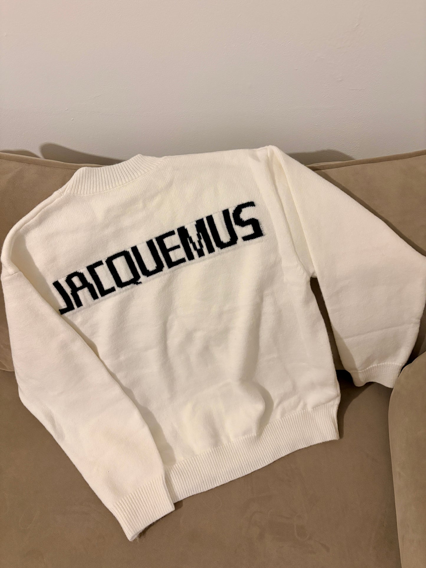 In Stock Text Knitted Jumper