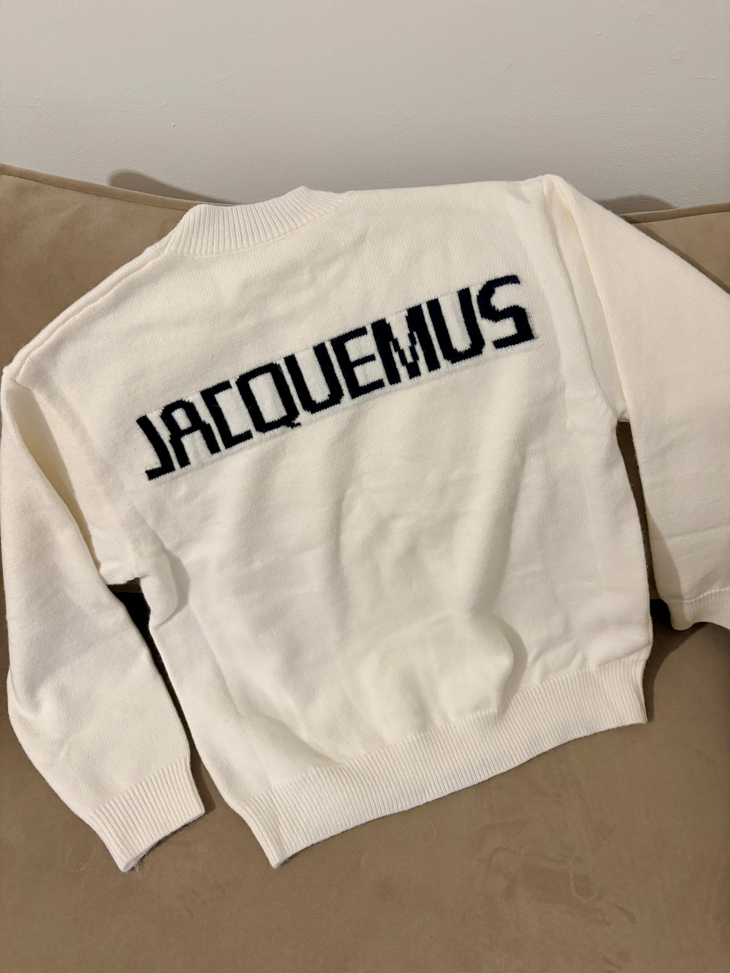 In Stock Text Knitted Jumper