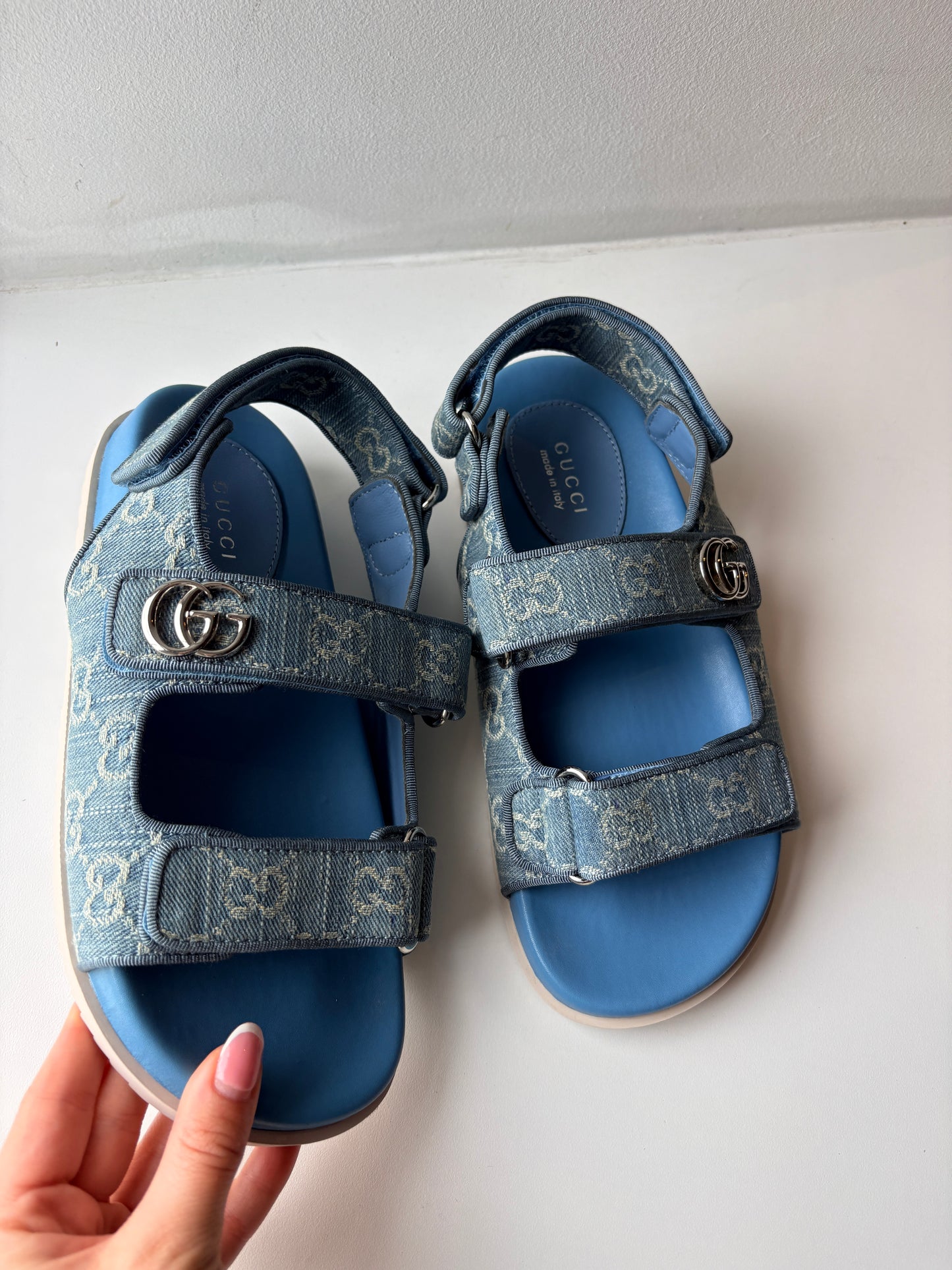 Denim Sandals (in stock)