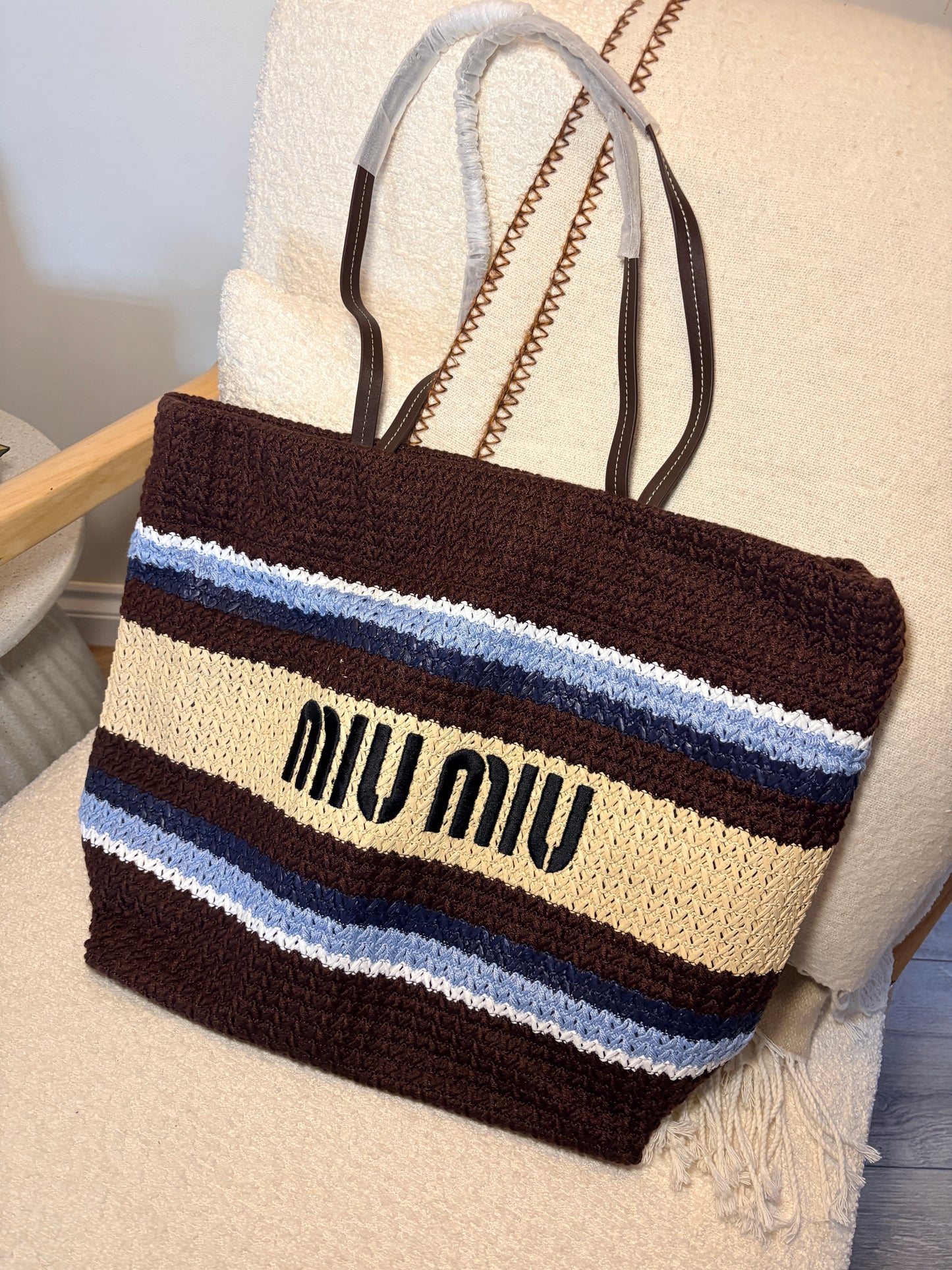Wicker Beach Bag